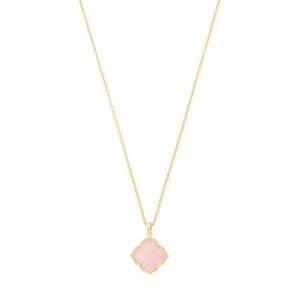 KENDRA SCOTT Gold Rose Quartz Pendant Necklace